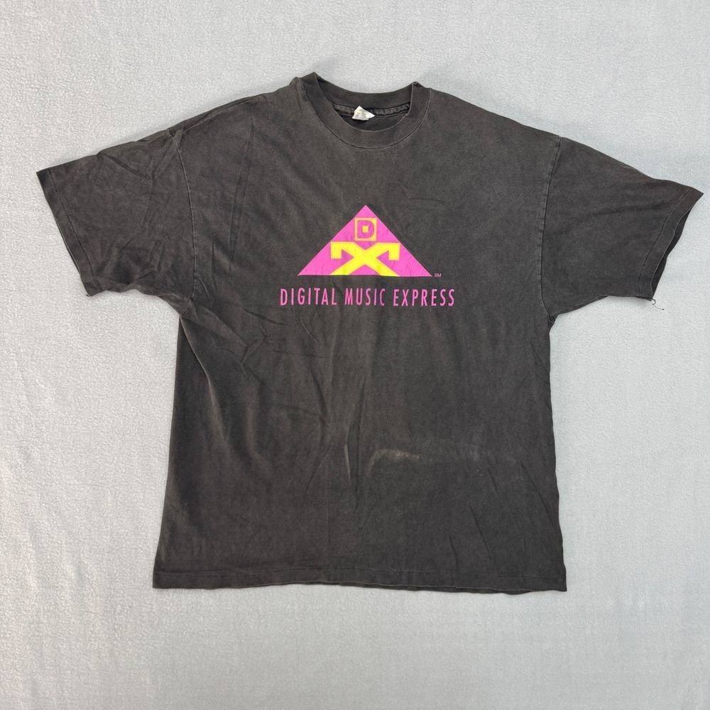 Vintage DMX Music Hanes XL Black Single Stitch Grunge Digital Music Express Men